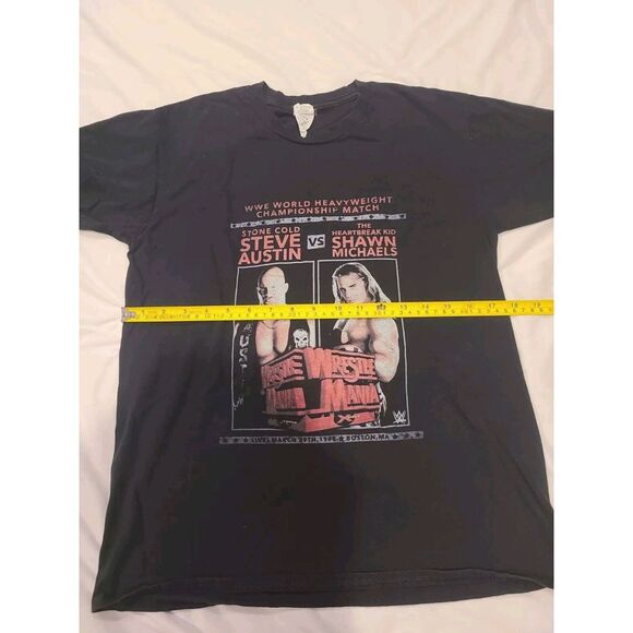 Shawn Michaels/Stone cold Steve Austin WrestleMania 14 Shirt 1998 Match Size S - Picture 4 of 5
